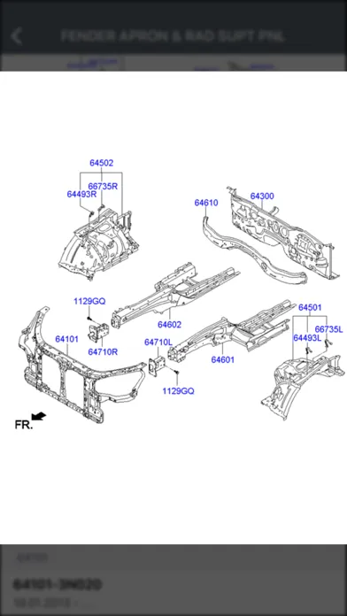 صور Hyundai Car Parts - ETK Parts Diagrams