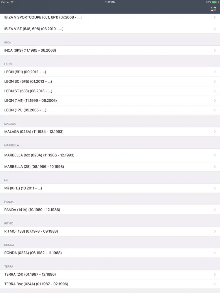 صور Car Parts for Seat - ETK, OEM iPad 