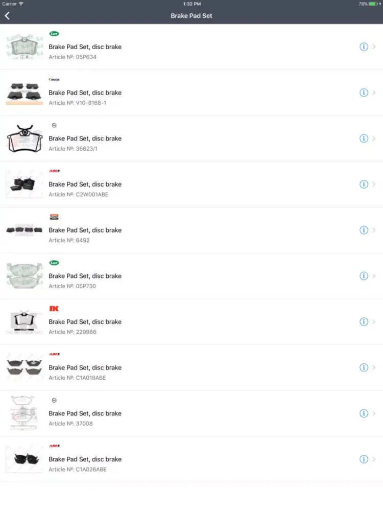 صور Car Parts for Seat - ETK, OEM iPad 