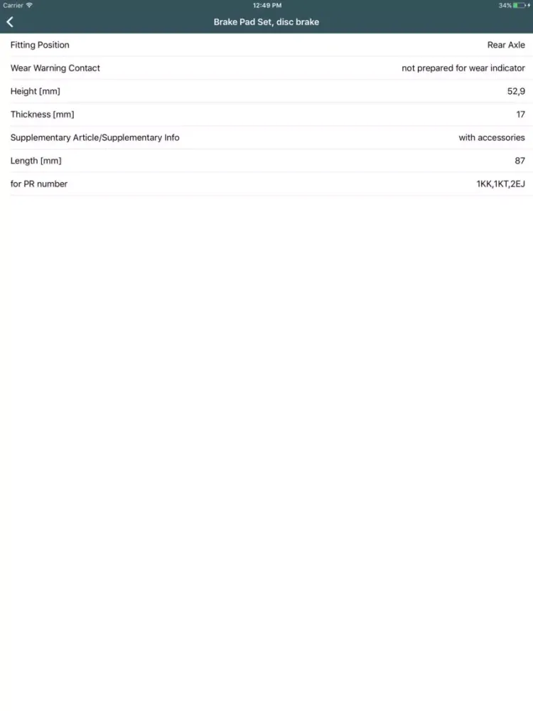 صور Car parts for Skoda - ETK, OEM iPad 