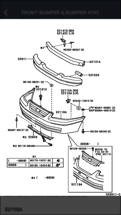 Ảnh chụp màn hình của Toyota, Lexus Car Parts