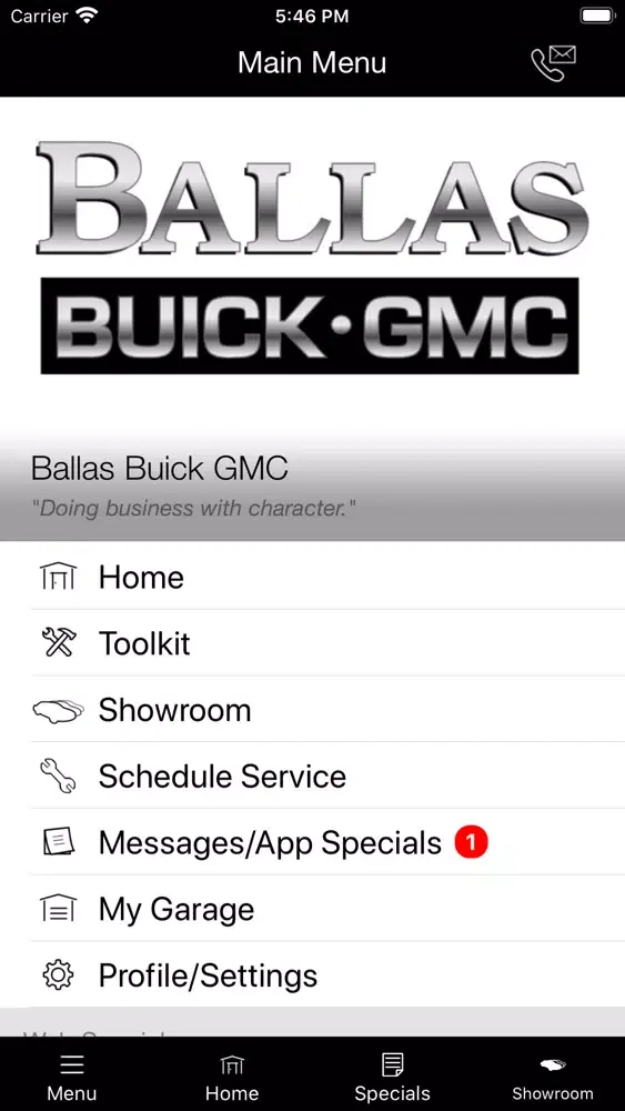 Ballas Buick GMC MLink应用截图