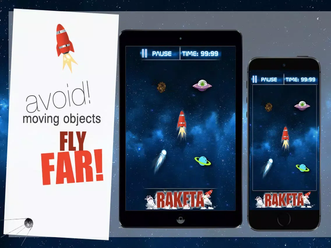 Raketa - Ultimate Quick Rocket Cosmos Escape iPad  スクリーンショット