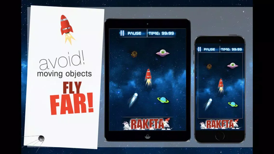 Raketa - Ultimate Quick Rocket Cosmos Escape スクリーンショット