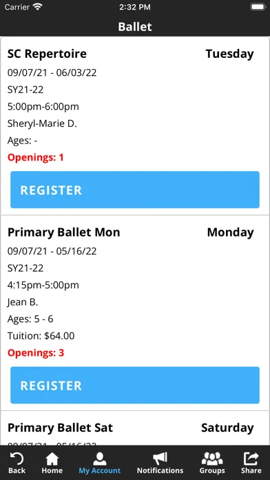 Tangkapan skrin Ballet Caliente