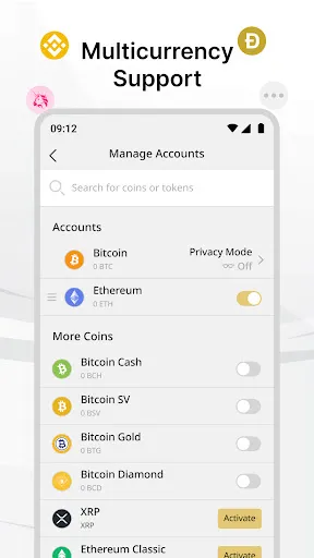 Capturas de tela do Ballet Crypto