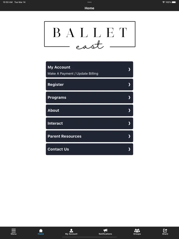 Screenshot di Ballet East iPad 