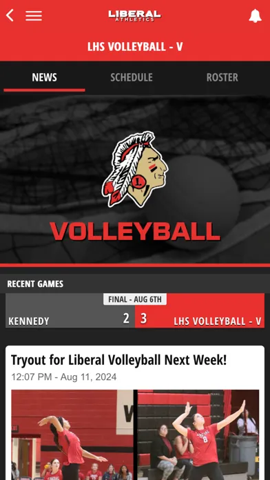 Captures d'écran de Liberal High School Athletics