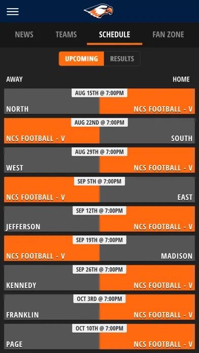 NCS Eagles Athletics スクリーンショット