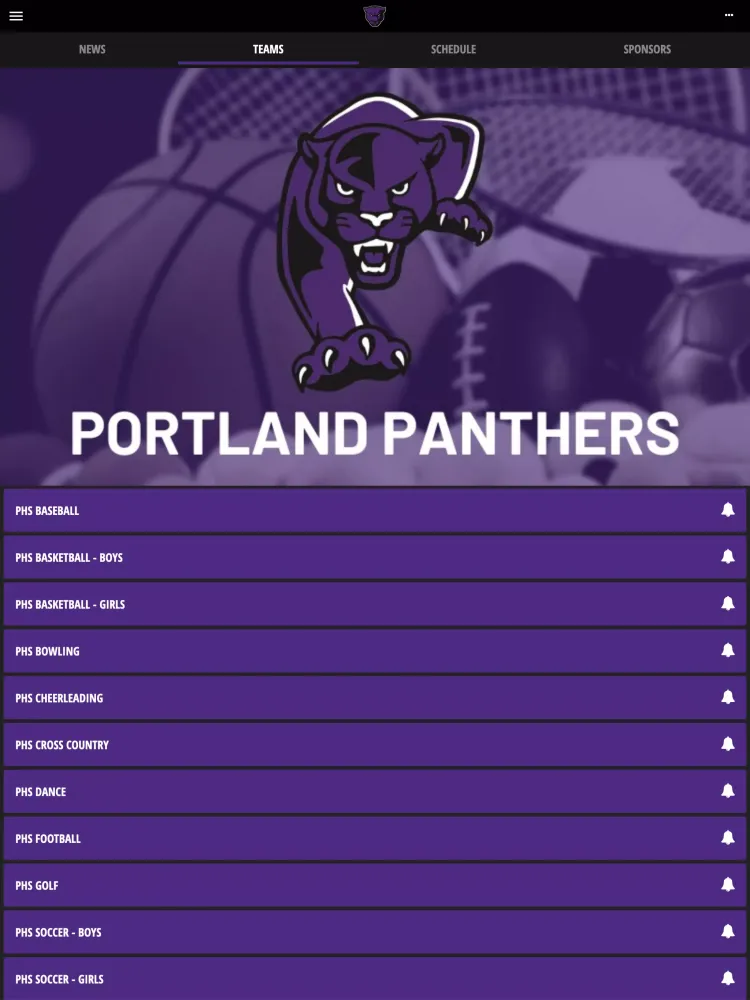 Portland Panthers Athletics應用截圖