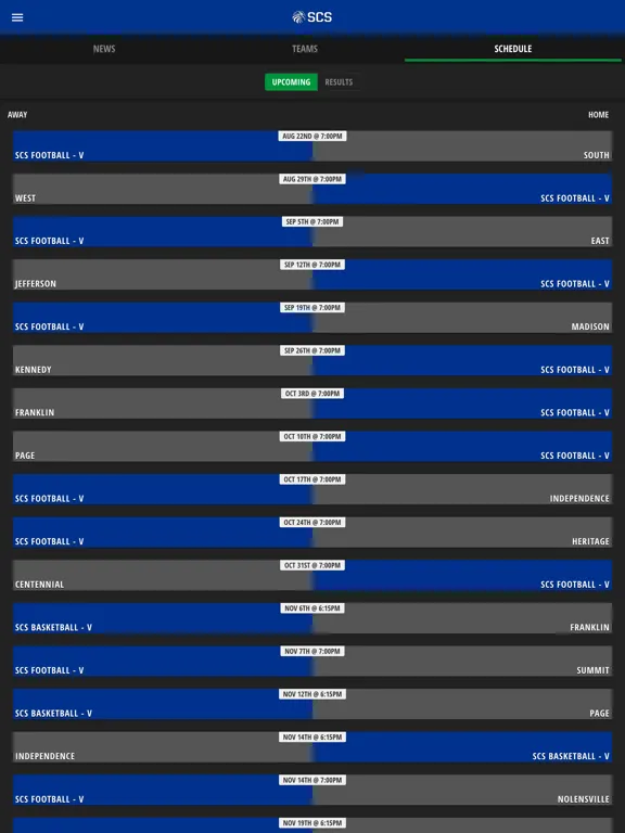 Southwest Christian Eagles iPad  Screenshots