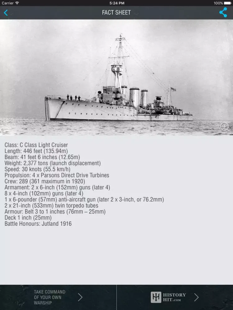 Capturas de pantalla de HMS Caroline AR Experience - National Museum of the Royal Navy iPad 