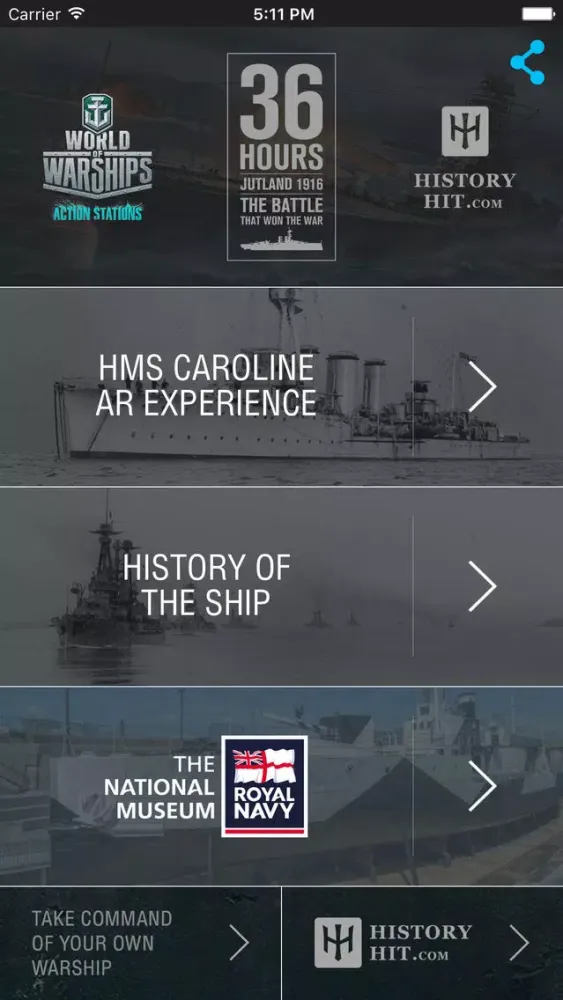 Capturas de pantalla de HMS Caroline AR Experience - National Museum of the Royal Navy