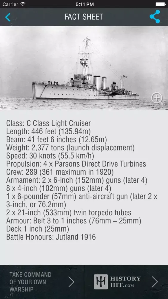 Capturas de pantalla de HMS Caroline AR Experience - National Museum of the Royal Navy