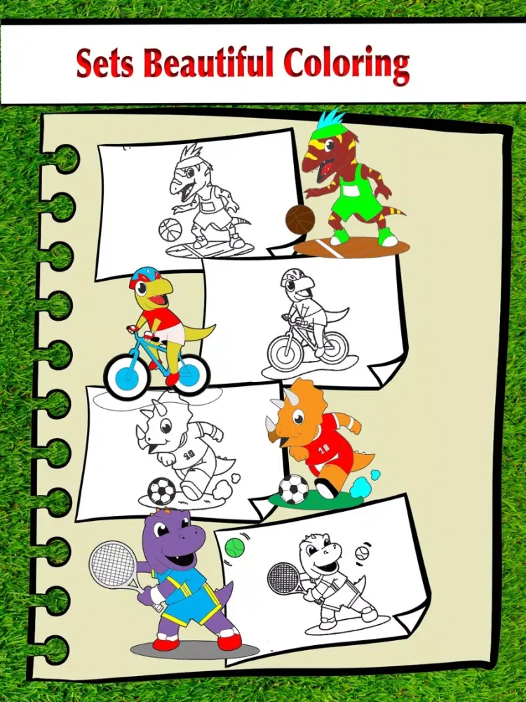 Dinosaur Jurassic Coloring iPad  স্ক্রিনশট