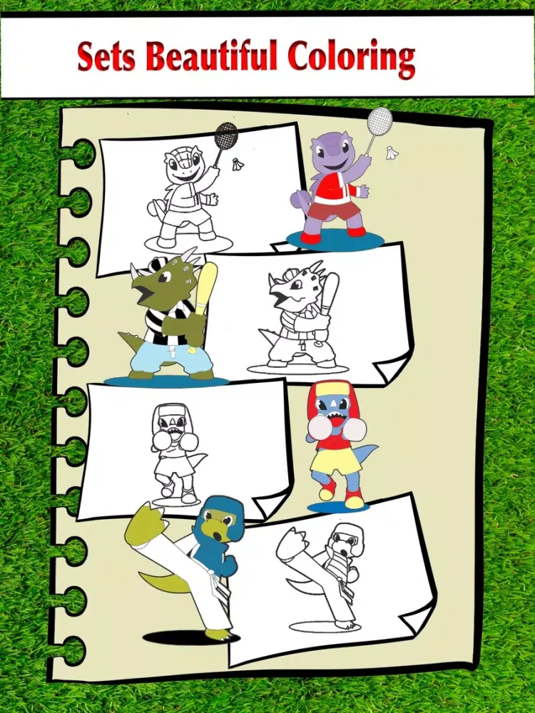 Dinosaur Jurassic Coloring iPad  স্ক্রিনশট