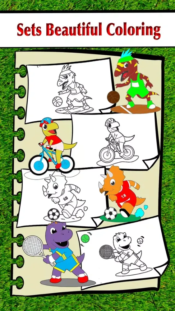 Dinosaur Jurassic Coloring স্ক্রিনশট