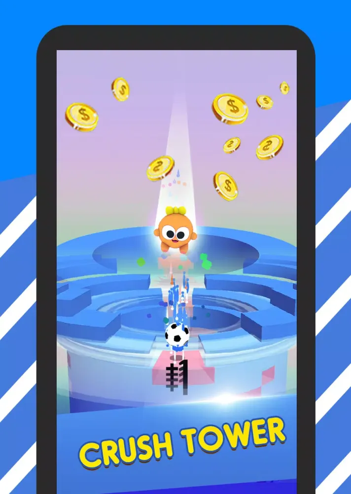 Stack Crush ball – 3d Stack Ball Fall Game स्क्रीनशॉट