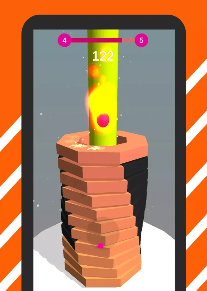 Stack Crush ball – 3d Stack Ball Fall Game स्क्रीनशॉट