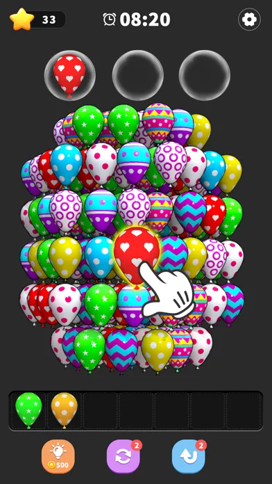 ภาพหน้าจอของ Balloon Triple Match: Match 3D