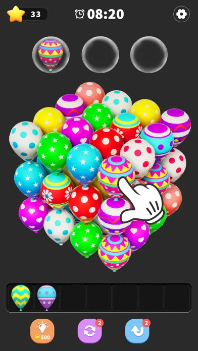 ภาพหน้าจอของ Balloon Triple Match: Match 3D