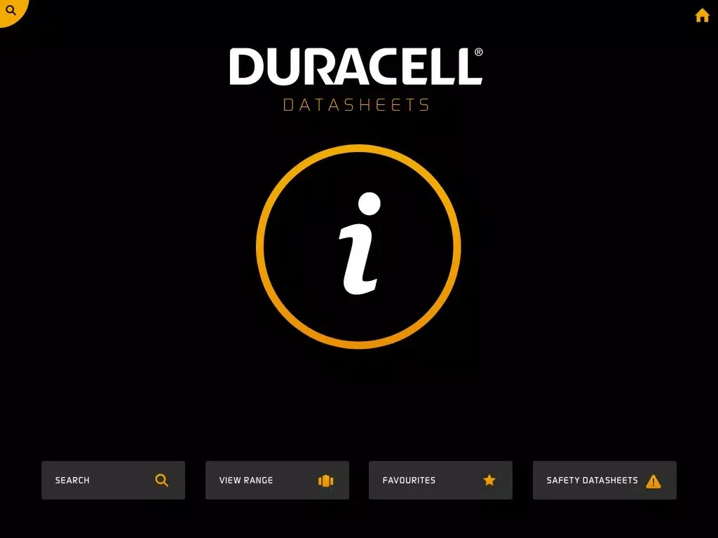 Duracell Datasheets iPad 應用截圖