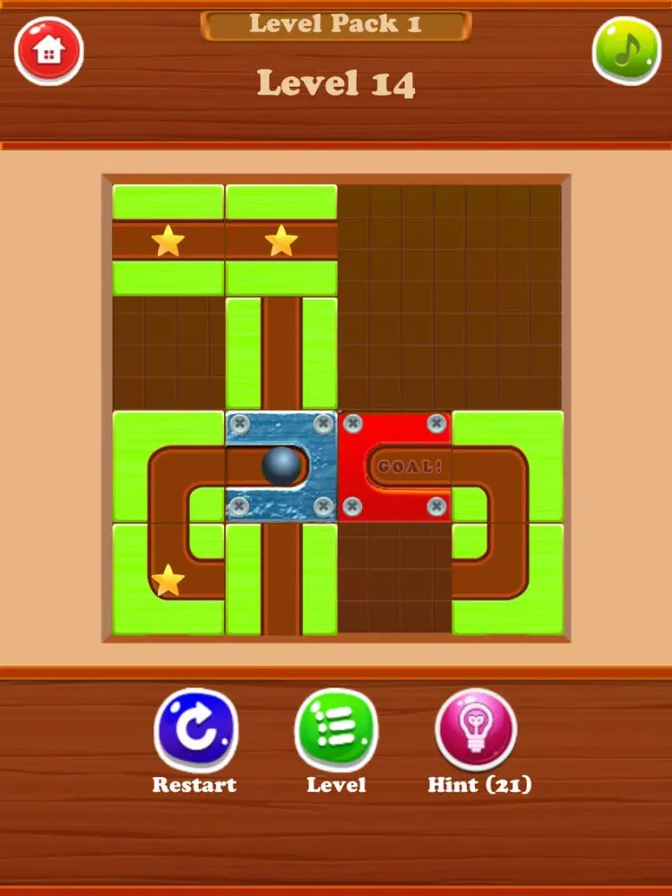 Screenshot di Ball Rolling Line - Switch Block Puzzle Game iPad 