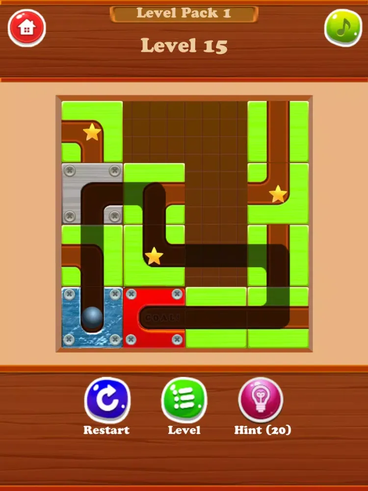Screenshot di Ball Rolling Line - Switch Block Puzzle Game iPad 