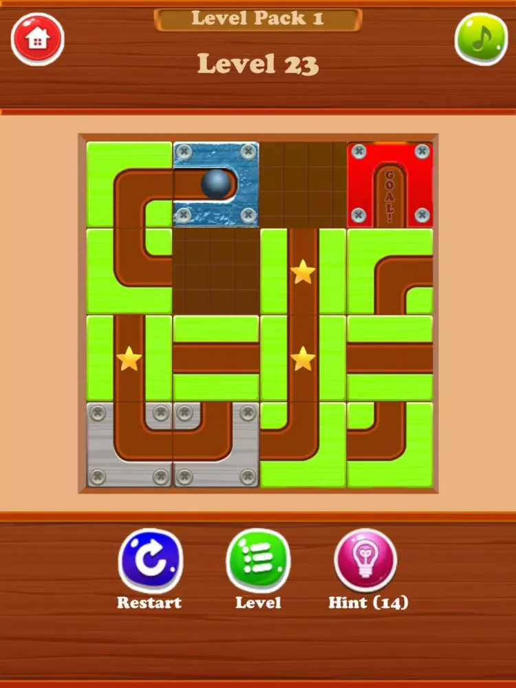Screenshot di Ball Rolling Line - Switch Block Puzzle Game iPad 
