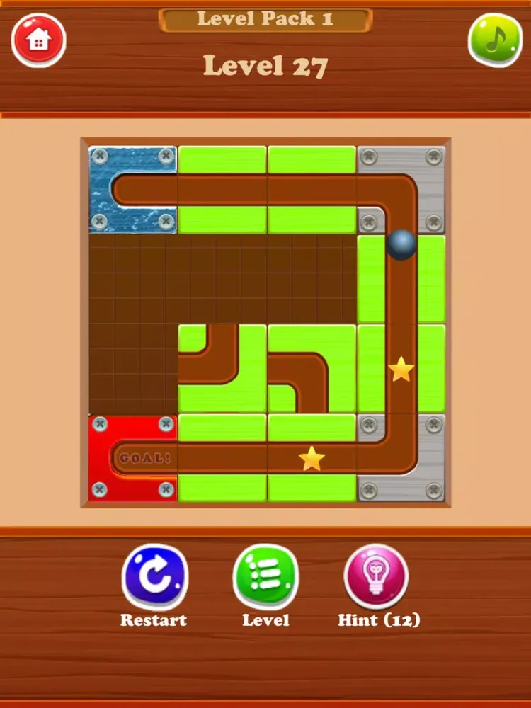 Screenshot di Ball Rolling Line - Switch Block Puzzle Game iPad 