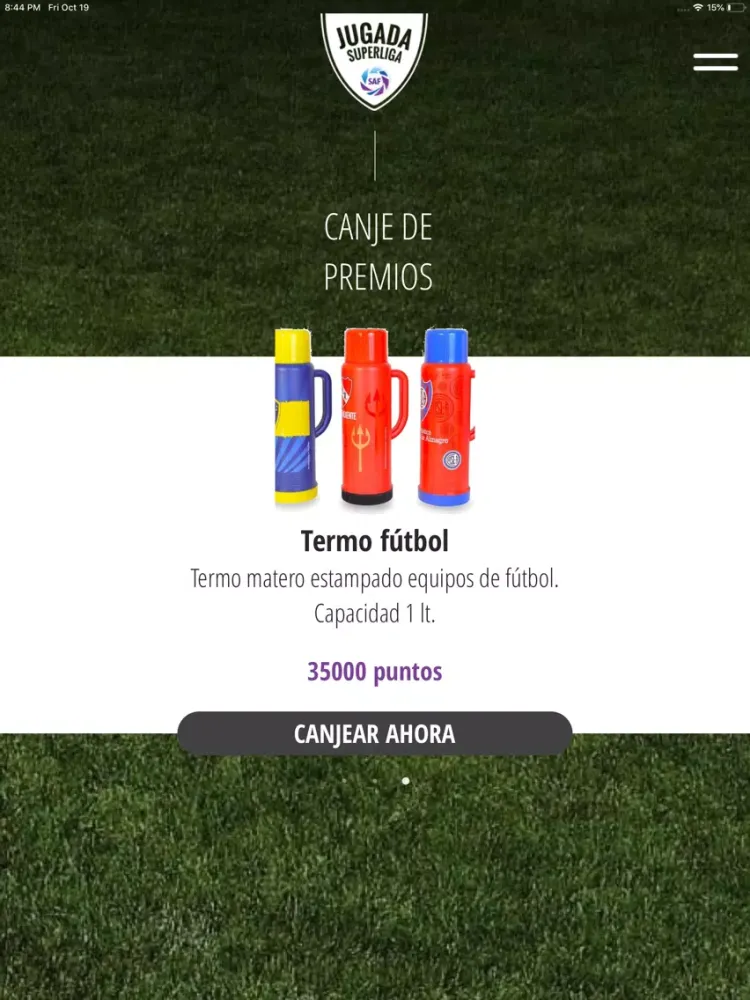 Capturas de tela do Jugada SuperLiga iPad 