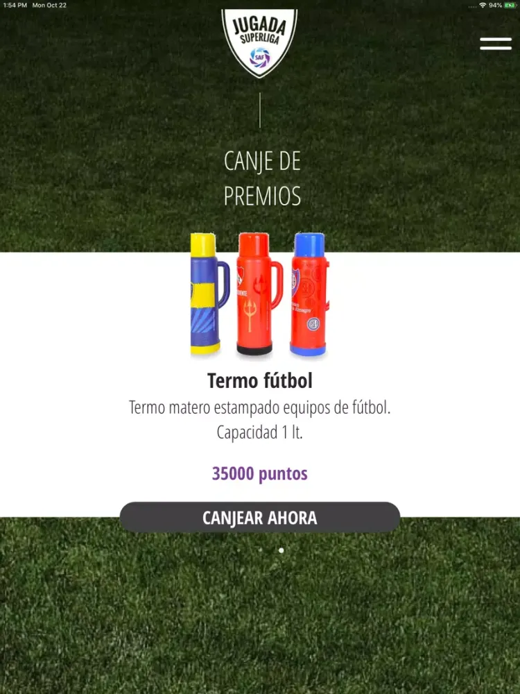 Capturas de tela do Jugada SuperLiga iPad 