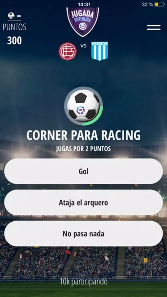 Capturas de tela do Jugada SuperLiga