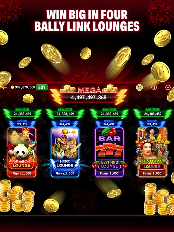 Bally Play Social Casino Games iPad  스크린샷