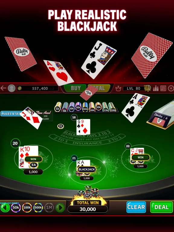 Bally Play Social Casino Games iPad  스크린샷