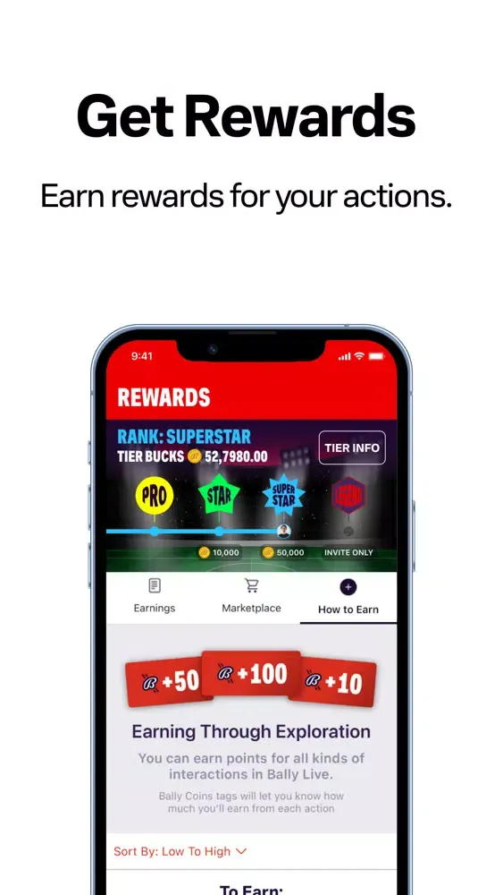 Bally Live سکرین شاٹس