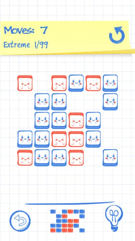 ภาพหน้าจอของ Doodle Reverse: Happy Block