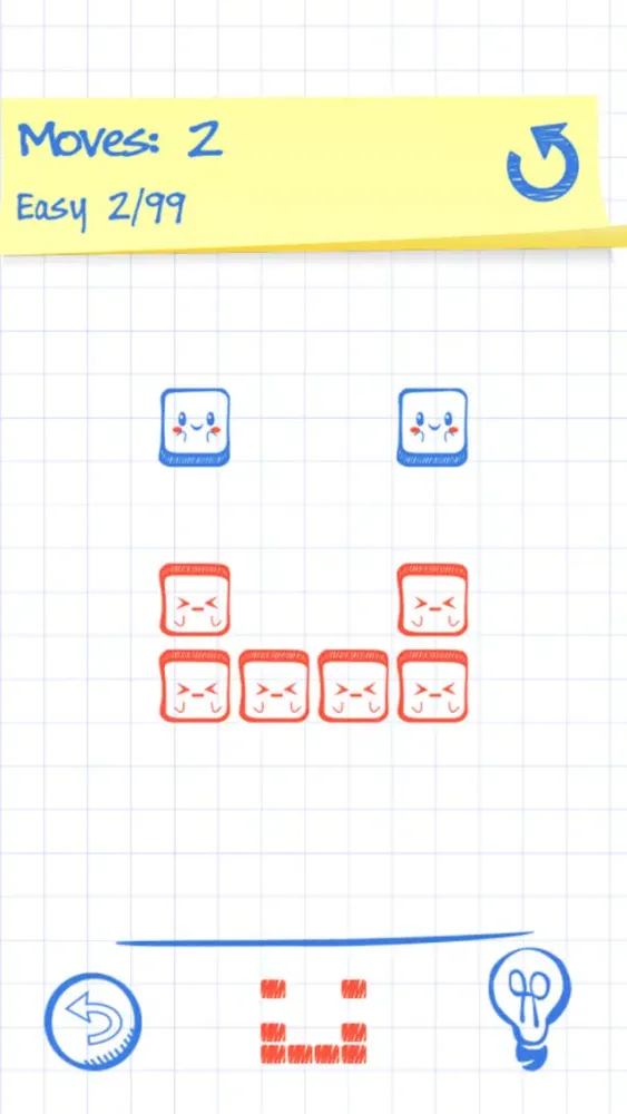 ภาพหน้าจอของ Doodle Reverse: Happy Block