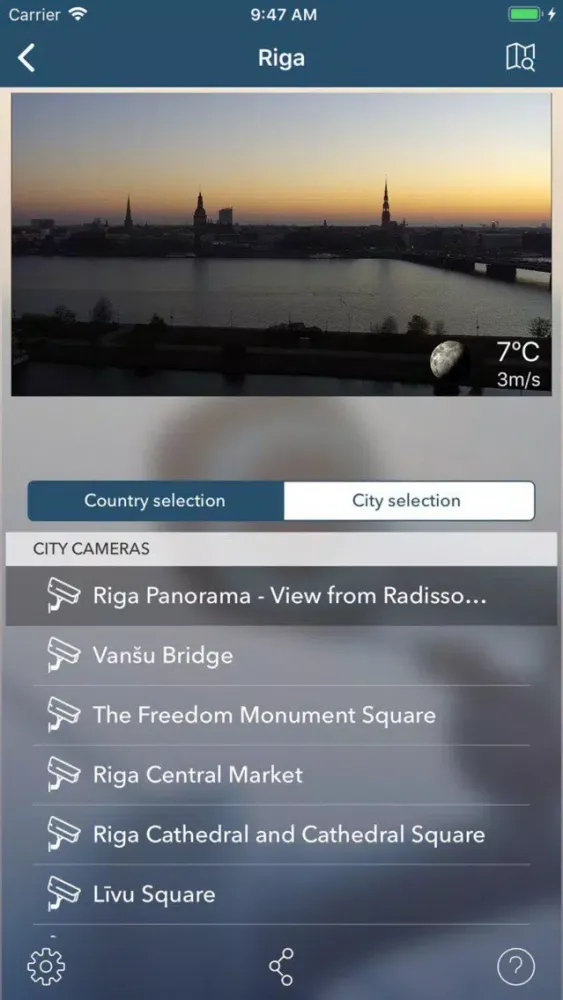 ภาพหน้าจอของ Webcam Online - BalticLiveCam