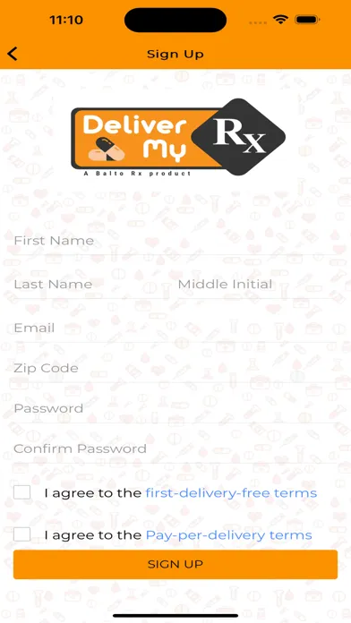 Zrzuty ekranu DeliverMyRx