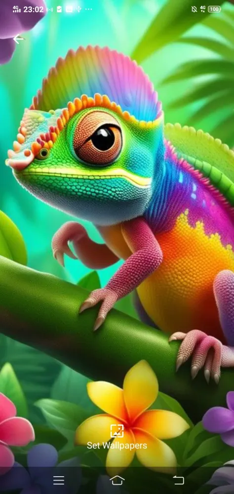Скриншоты Funny Bunglon Wallpaper HD