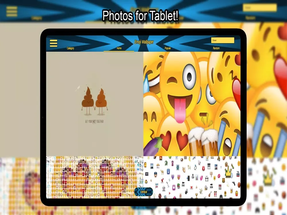 Emoji Wallpapers HD 4K iPad  Screenshots