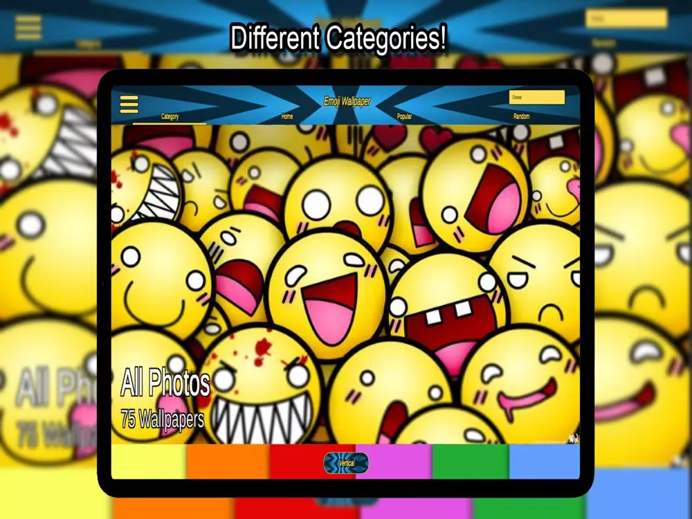 Emoji Wallpapers HD 4K iPad  Screenshots