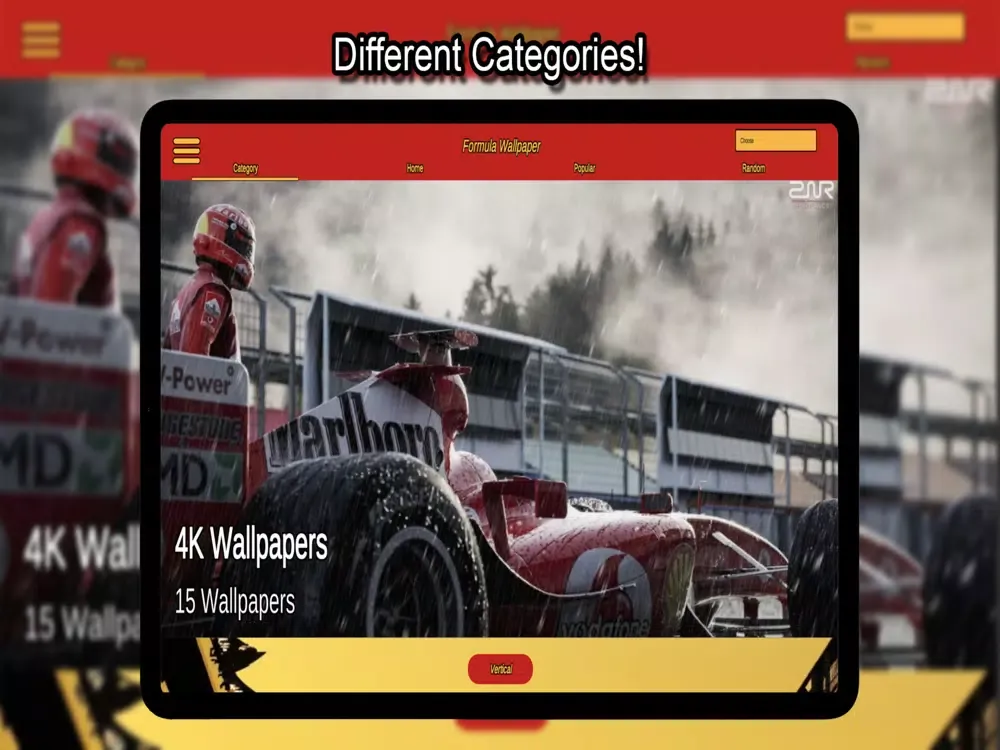 Ảnh chụp màn hình của Formula Wallpapers HD 4K iPad 