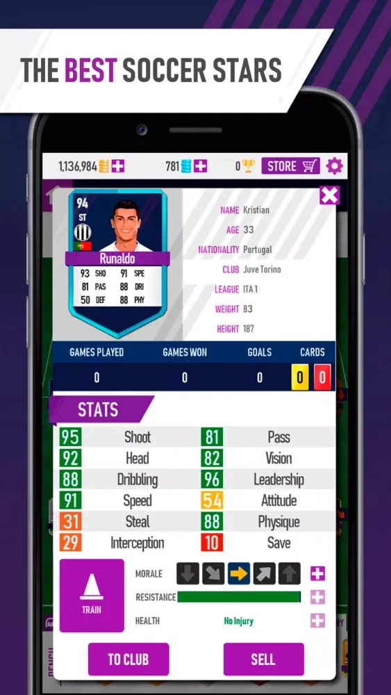 Tangkapan skrin Soccer Eleven - Card Game 2022