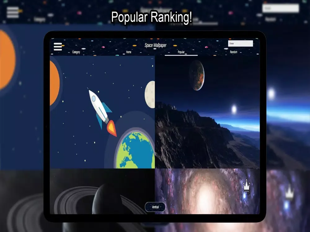 Capturas de tela do Space Wallpapers HD 4K iPad 