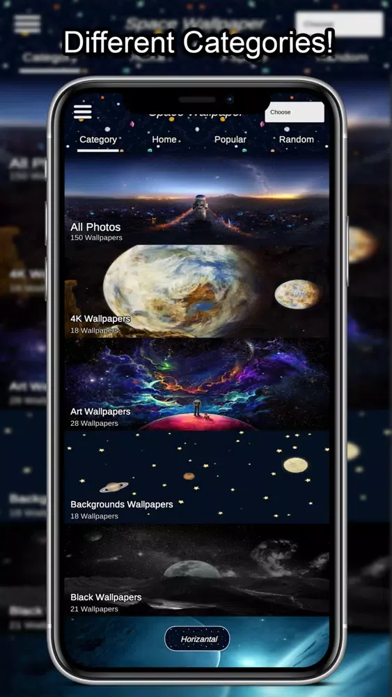 Capturas de tela do Space Wallpapers HD 4K