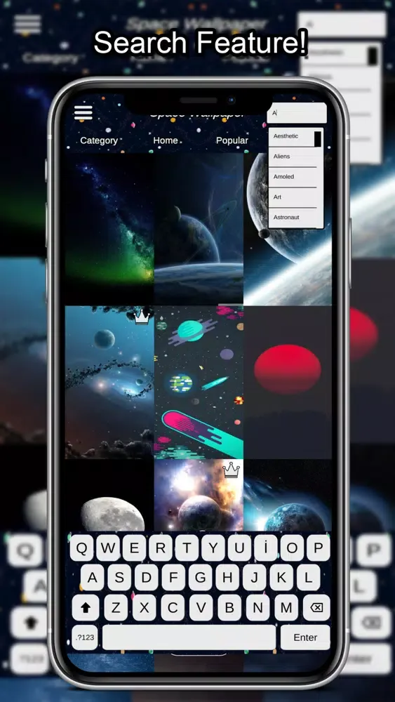 Capturas de tela do Space Wallpapers HD 4K