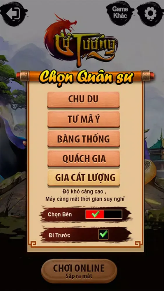 Capturas de pantalla de Cờ Tướng Kỳ Tiên game offline