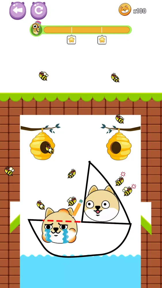 Zrzuty ekranu Dog vs Bee: Save The Dog